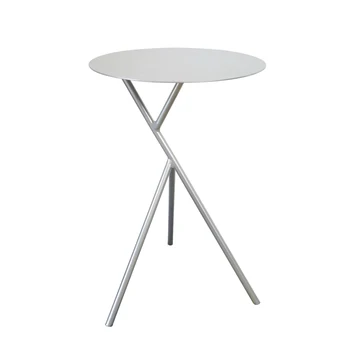 

Modern minimalist golden small coffee table Living room sofa side a few wrought iron personality mini round table factory direct