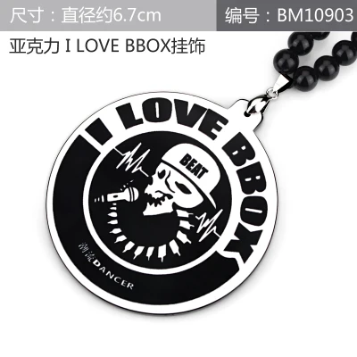 Noizzy I Love Beat Box с черепом, автомобильный Модный кулон, микрофон, BBOX, внутреннее зеркало, украшение, подвесная подвеска, автомобильный стиль - Название цвета: I Love BBOX