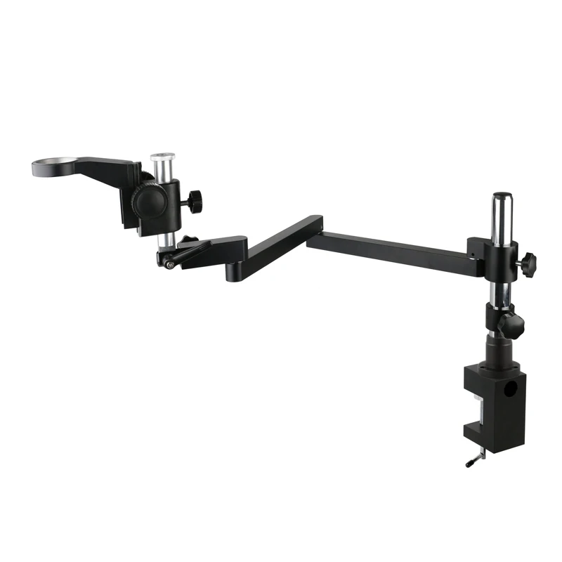 76mm Stereo Trinocular Microscope 50mm Video Microscope Camera Universal Adjustable Direction Clamp Arm Pillar Clamp Holder