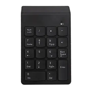 

Numeric Keypad 18 Keys Bluetooth Wireless Mini Numpad Keyboard Extended Layout Transmission Range Less Than 10 Meters