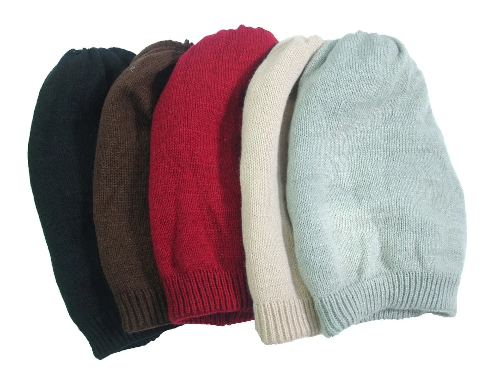 Новинка, теплая шапка, одноцветная, Вязанная, Skullies Beanies, зимние шапки для мужчин и женщин, полые шапки, Gorras Bonnet, двухслойная теплая шапка