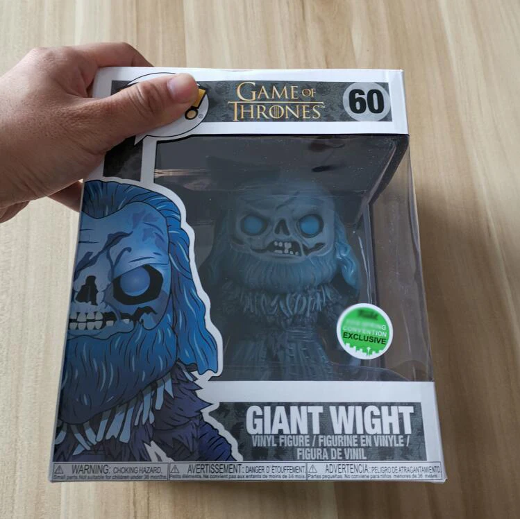 Funko Pop Игра престолов гигантский Wight 60 виниловые фигурки игрушки-модели подарочные 15 см