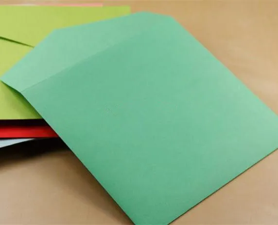  50pcs/lot-10*10cm12.7*12.7cm15.8*15.8cm Color envelopes Square envelopes for bank card membership c - 4000553635963
