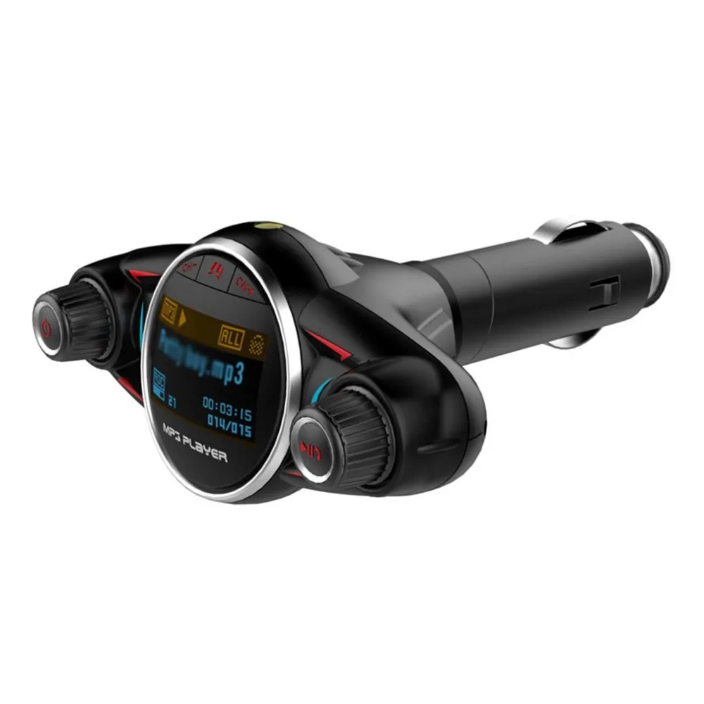 Автомобильный беспроводной Mp3 передатчик автомобильный Fm Tf карта музыкальный плеер телефон Hands-Free профессиональный модный портативный