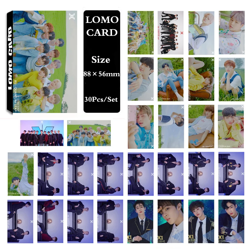

KPOP X1 Album QUANTUM LEAP Self Made Paper Lomo Card Photo Card Poster Photocard Fans Gift Collection