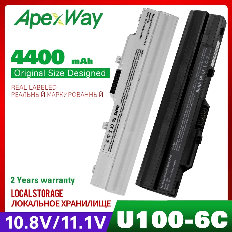 Аккумулятор Apexway BTY-S11 BTY-S12 для ноутбука MSI Wind U90 U100 U210-006US Wind12 U200 U210 U230 Medion Akoya Mini E1210 |