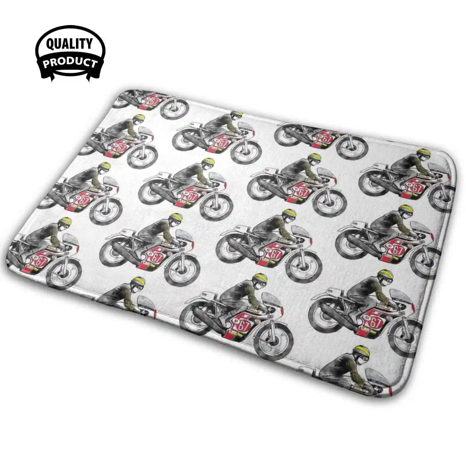 Mb : Trident Slippery Sam T150 Moto Soft Interessante Room Goods Tappeto Tappeto Scivoloso Sam Trident T150 Moto Bonneville