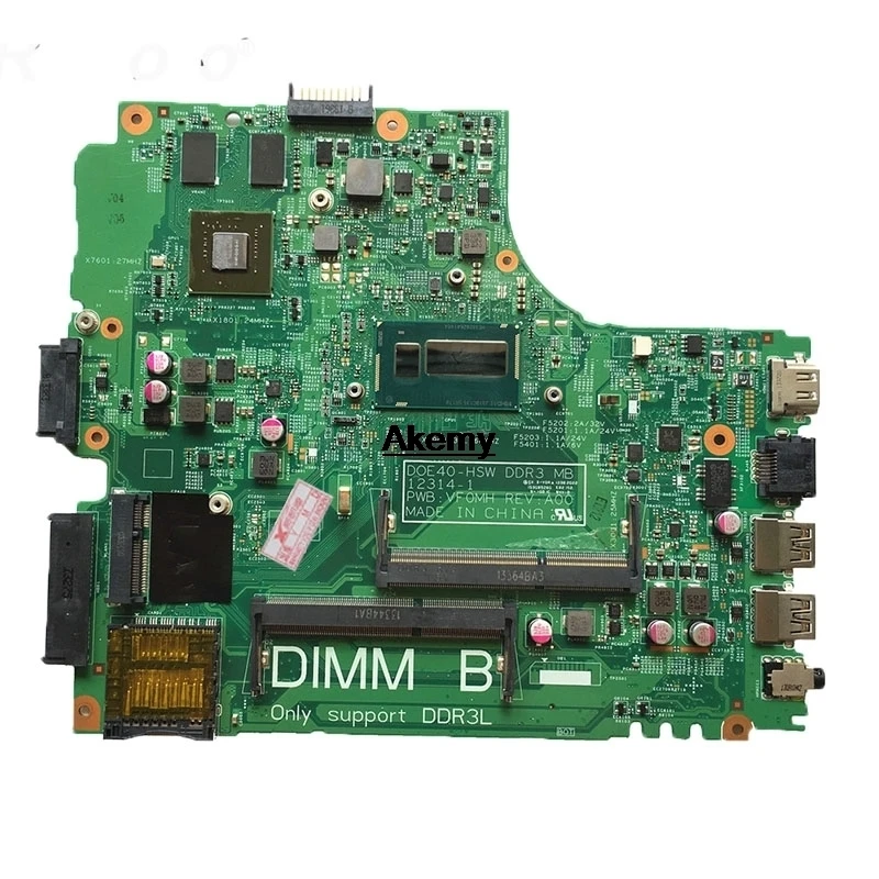 12307-2 ПРБ VKJ89 REV: A00 для DELL 5437 3437 ноутбук материнская плата Процессор i7 4500U GT740M 2G DDR3 тесты работы