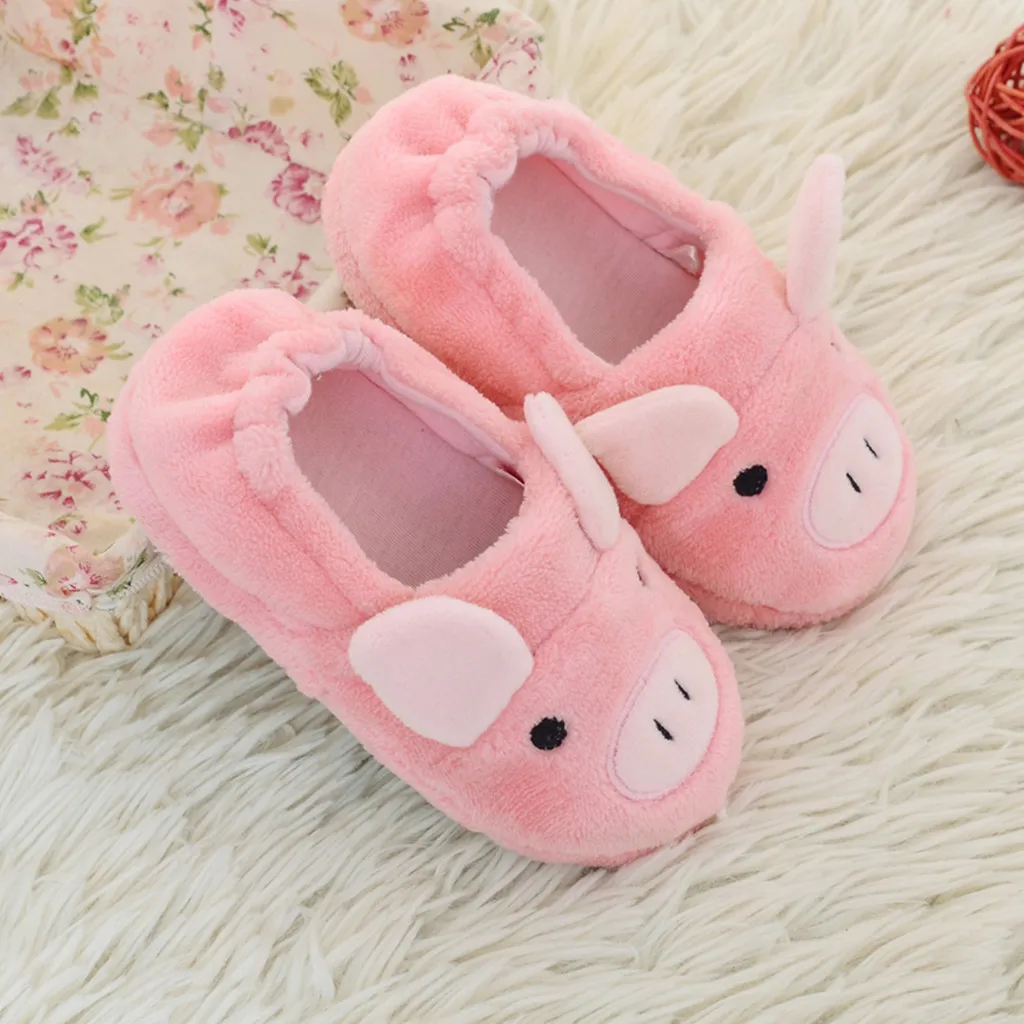 

Children's slippers All-Inclusive Cotton Cartoon Soft Home Indoor Baby Cotton Slippers Baby Boys Girls Shoes Warm Home Slippers