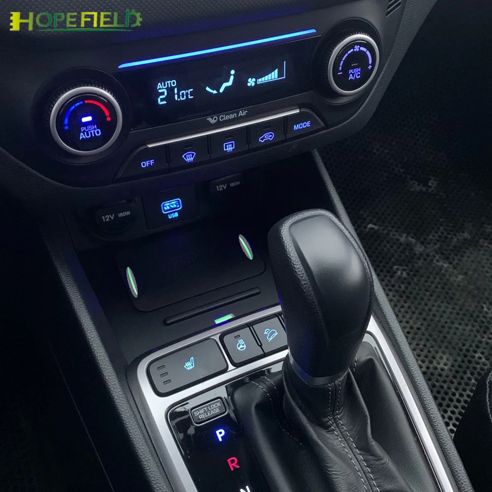 Автомобильное беспроводное зарядное устройство qi для Hyundai Creta 2020 Cantus 2018 |