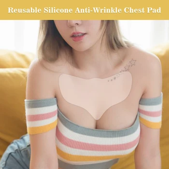 

Reusable Silicone Anti-Wrinkle Chest Pad Eliminate and Prevent Chest Wrinkles Fine Line Pads Skin Lift Anti Aging Patch