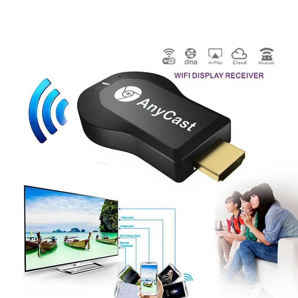 WiFi 1080P HD HDMI tv Stick AnyCast DLNA беспроводной донгл с поддержкой Miracast и AirPlay приемник для IOS для Android
