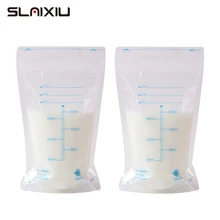Bolsas de almacenamiento de alimentos para bebés, bolsa de almacenamiento de leche materna sin BPA para alimentación segura, 60/90 ml, 30/200 Uds.