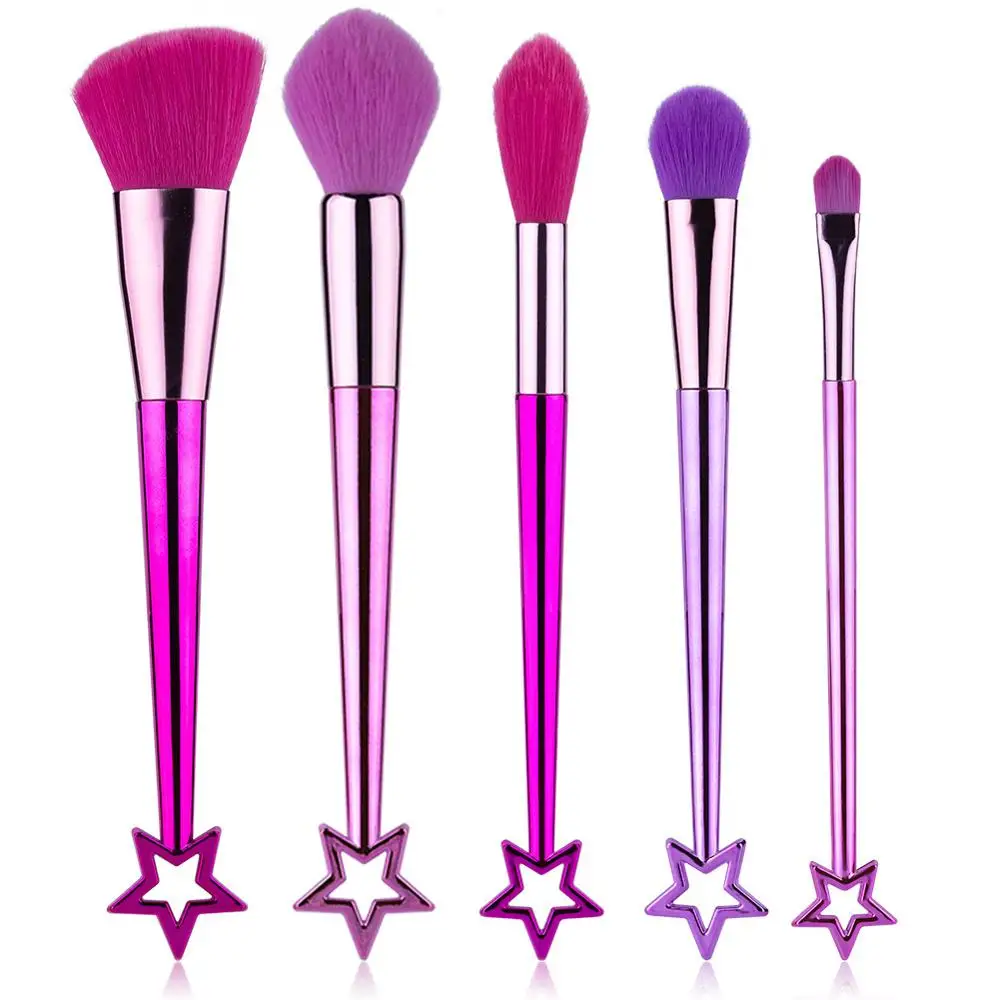 

Makeup Brushes Set 5pcs/lot Eye Make Up Brush Eyeshadow Blending Eyeliner Eyelash Eyebrow Cosmetic Kit Star makeup brush