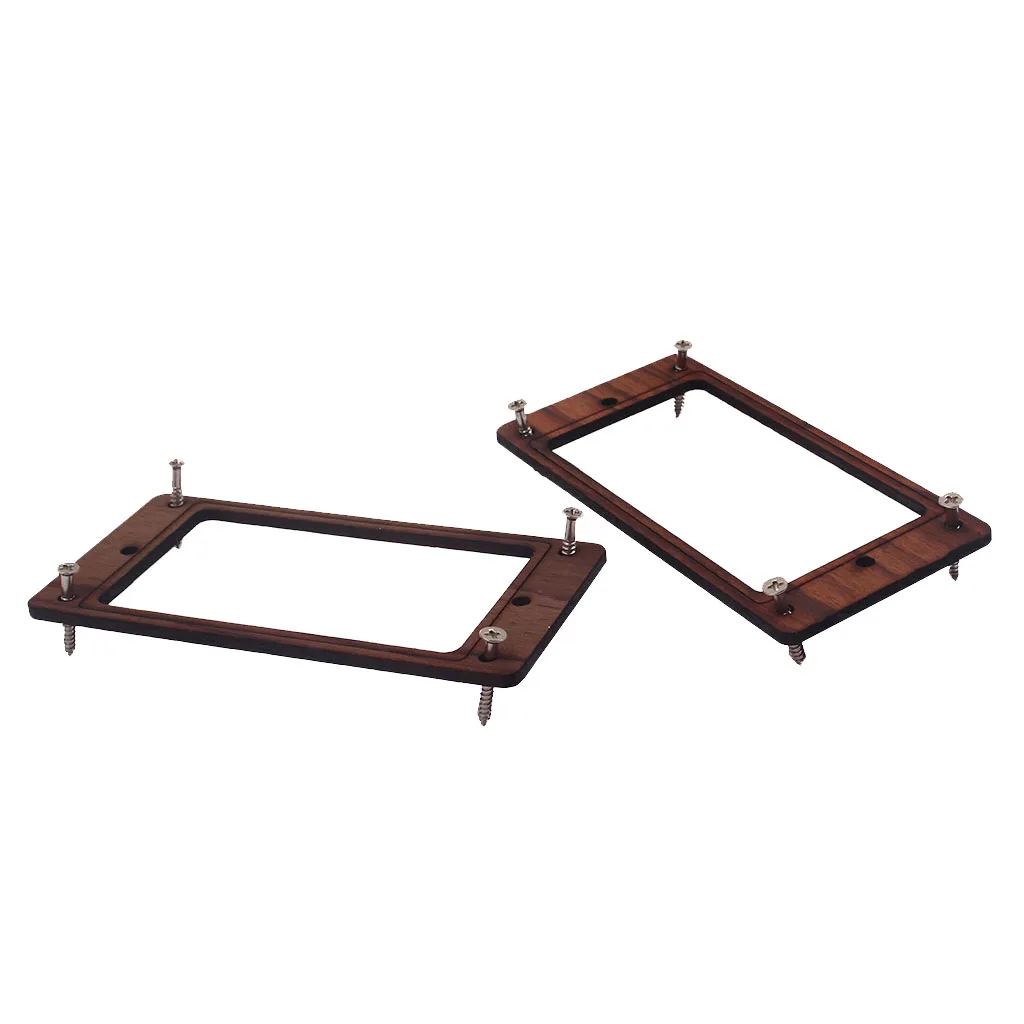 Rosewood Humbucker Pickup Mounting Ring Frame w/ Screws for Guitar Parts