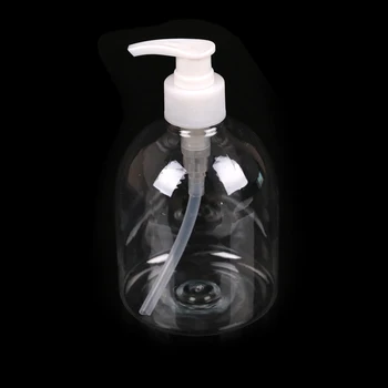 

1pcs Hand Pump 500ml Plastic Bathroom Hotel Shampoo Bottle Liquid Soap Dispenser