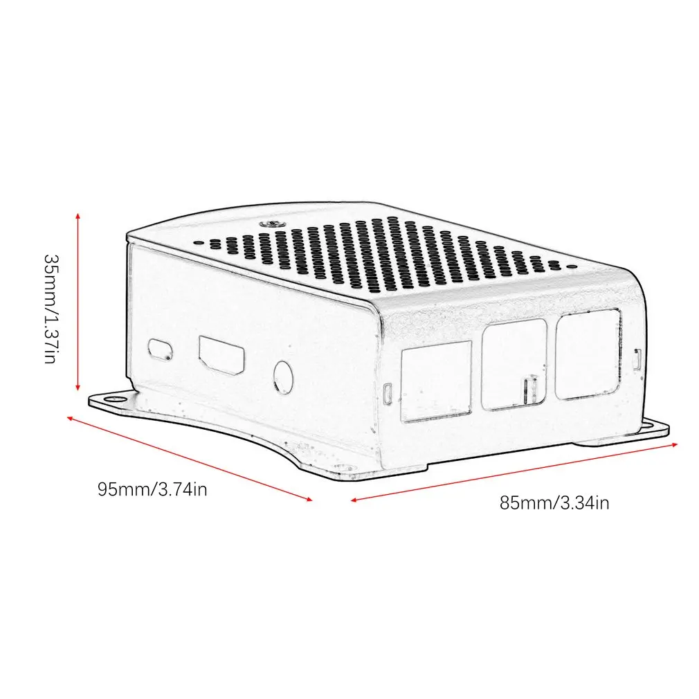 Для Raspberry Pi 2 3 Модель B Plus алюминиевый серебристый зеленый черный корпус металлический корпус RPI 2 3 коробка совместима