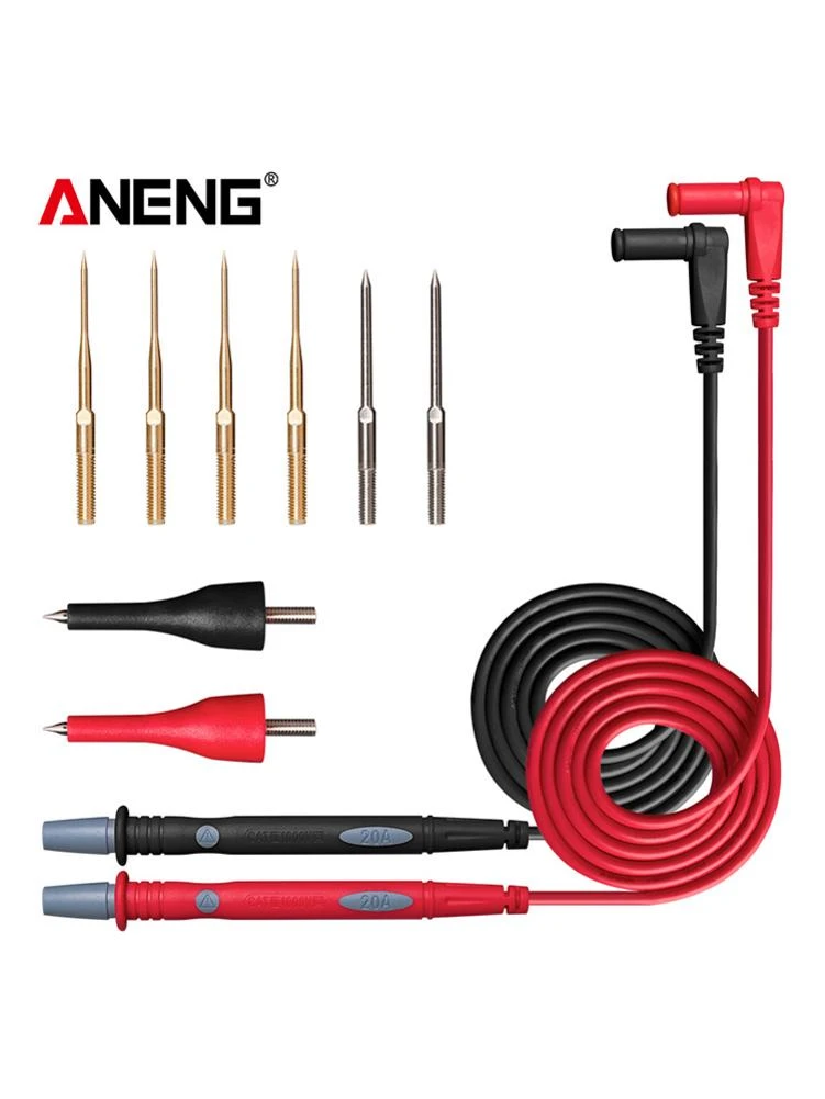 Probes Test Leads Kit Digital Multimeter Probes Test Leads Replaceable Needles Kits Clearance Cable Wire Clips 