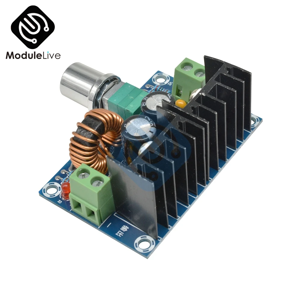 XH M401 DC понижающий преобразователь модуль питания XL4016E1 PWM регулируемый от 4 40 В до 1