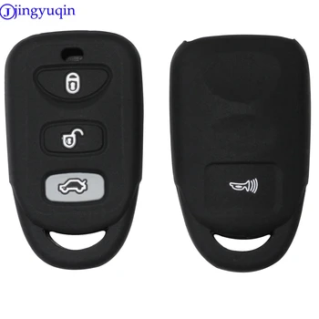

jingyuqin New 50pcs Remote 3 Buttons Silicone Car Key Case for Hyundai KIA Tuscon Elantra Rio Sportage Rondo Accent