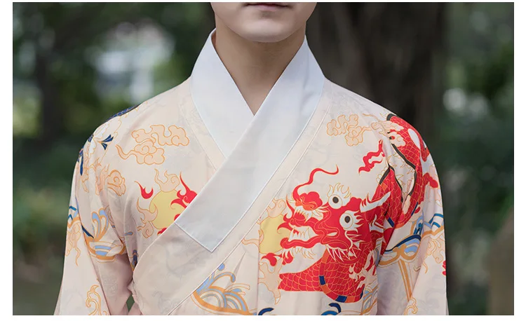 Для мужчин Hanfu взрослых традиционная китайская одежда народный танец древний костюм сценическое представление династии Тан мин Jinyiwei DNV12447