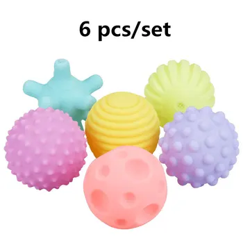 

6PCS/Set Pet Dog Chewing Squeaky Ball Toys Diam 6cm Play Toy for Puppy Small Medium Dog Cat Durable Chew Toy Interactive Dog Toy