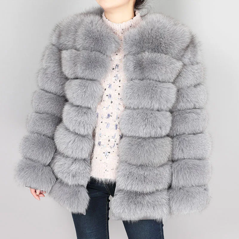 Maomaokong, женская, длинная, 70 см, натуральный мех, натуральный Лисий мех, пальто, жилет, зимняя, Женская куртка, пальто, жилет, для девочек, Кожаная Мода - Цвет: long coat-4