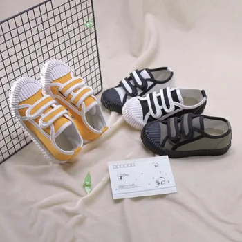 

Kids Autumn Winter Sneakers Hook Loop Children Canvas Shoes Comfortable Shoes Baby Canvas Shoes Anti-kick Warm Boys Cotton Shoes