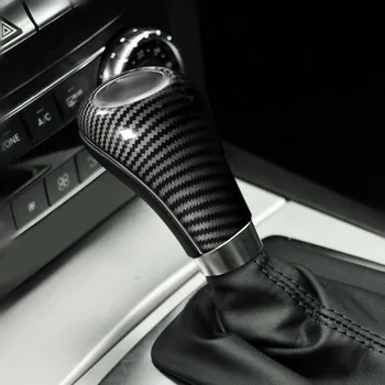 

Auto Shift Lever Knob Sticker Cover Wrap Frame For Mercedes-Benz W204 C E G GLS