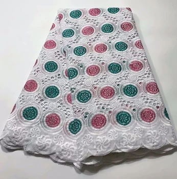 

Hot Sales 2019 new Dry cotton Lace African High Quality Swiss Lace With stones For Nigerian Evening Dresses