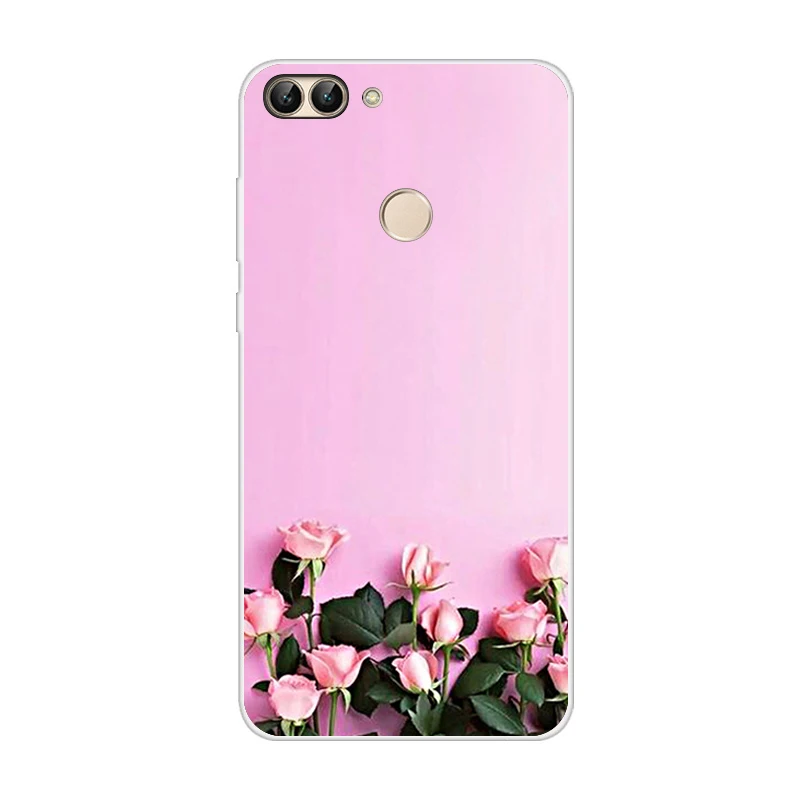 Оранжевый СПС huawei P Smart чехол для телефона задняя крышка для Funda huawei P смарт-чехлы силиконовый матовый мягкий термополиуретан для huawei P Smart Coque - Цвет: Оранжевый