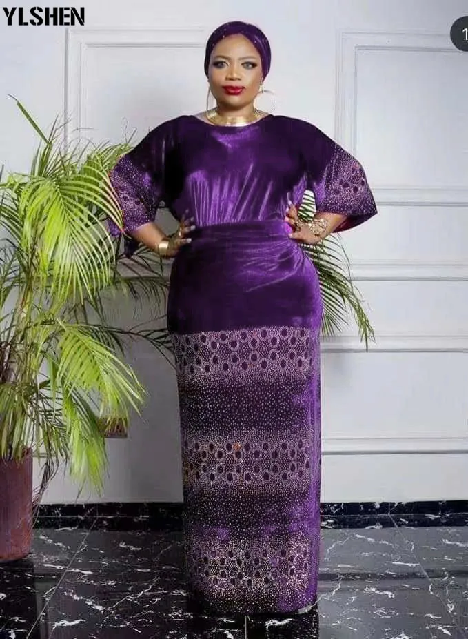 African Dresses for Women 3 Piece Set Dashiki Diamonds Tops Skirt African Clothes Bazin Broder Riche Fashion Robe Africaine Femme 41