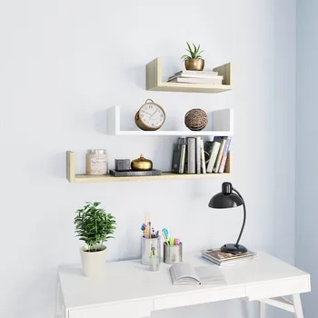 

Wooden Wall Shelf Floating Shelves Decorative Wall Shelf Trays Bookshelves TV Wall Hanging Storage Shelf Wall Decoration Holder