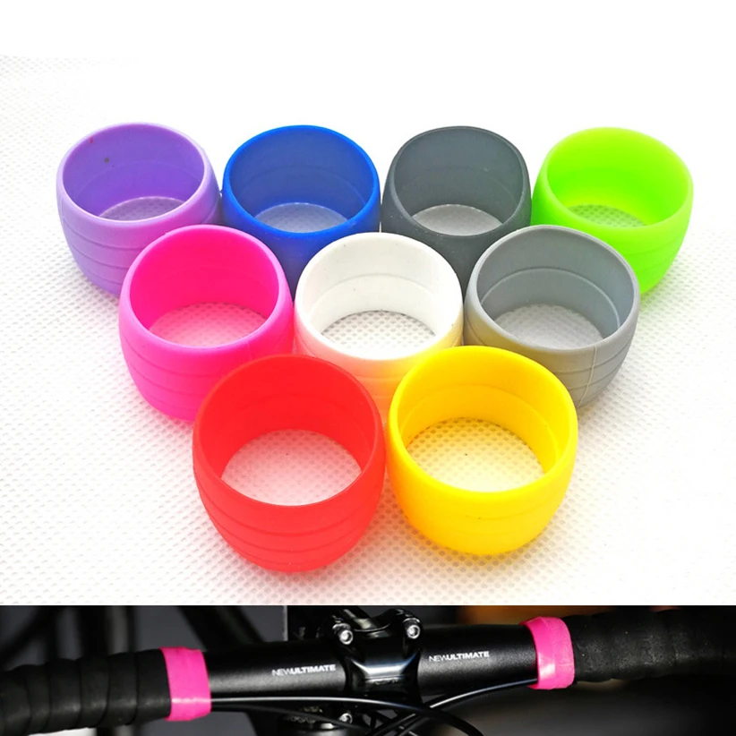 

Mi.xim Road Bike Silicone Handle Belt Loop Elastic Strap Fixing Ring Bicycle Handlebar Tape