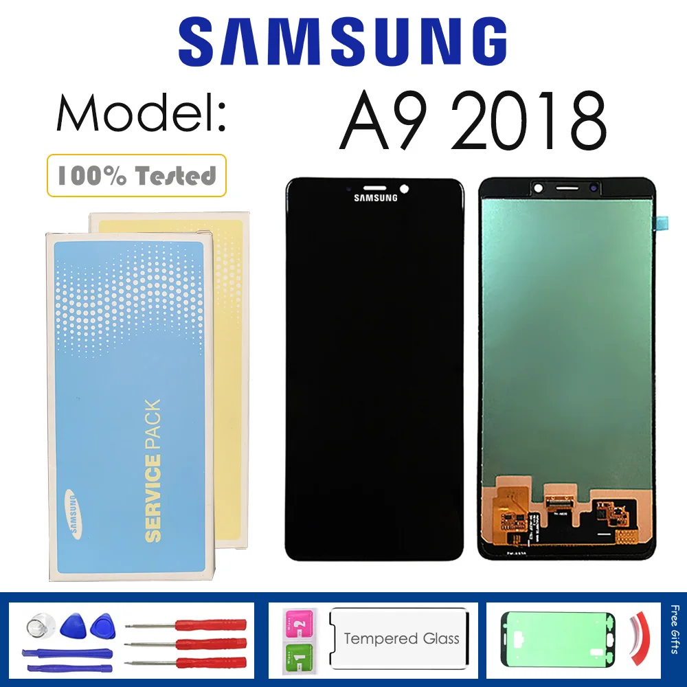 

For Samsung Galaxy A9 2018 A920 LCD Display With Touch Sensor Glass Digitizer Assembly with kit
