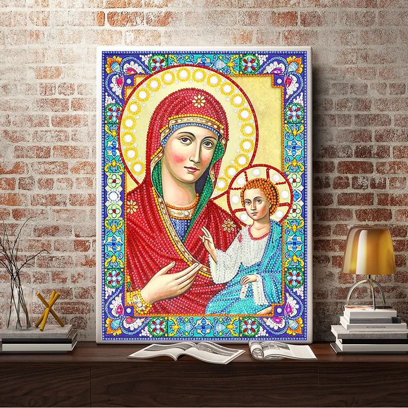 5D Diamond Embroidery Icons Bead DIY Diamond Painting Special Large Stone Crystal Mosaic Pictures Sale (2)