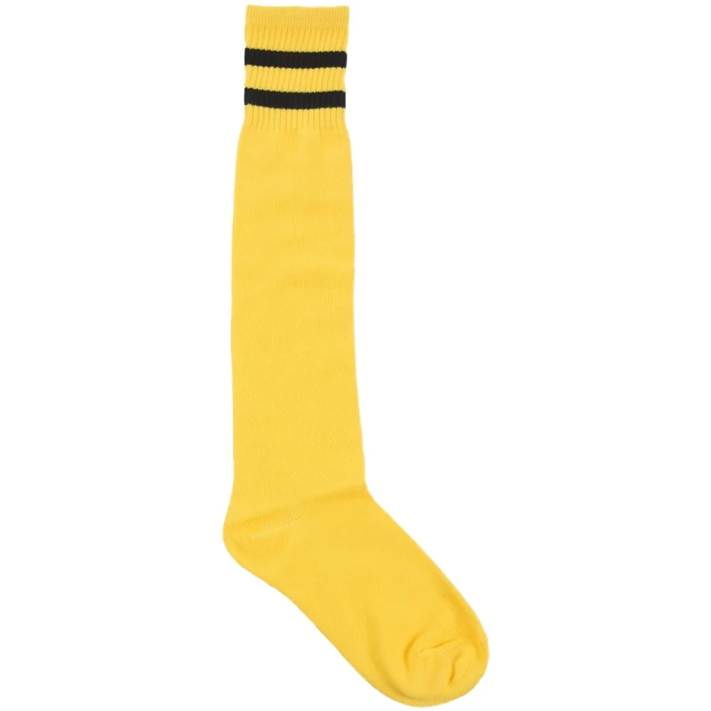 Yellow Детские спортивные футбольные гольфы, высокие носки, бейсбольные Хоккейные носки(черные - Цвет: Yellow