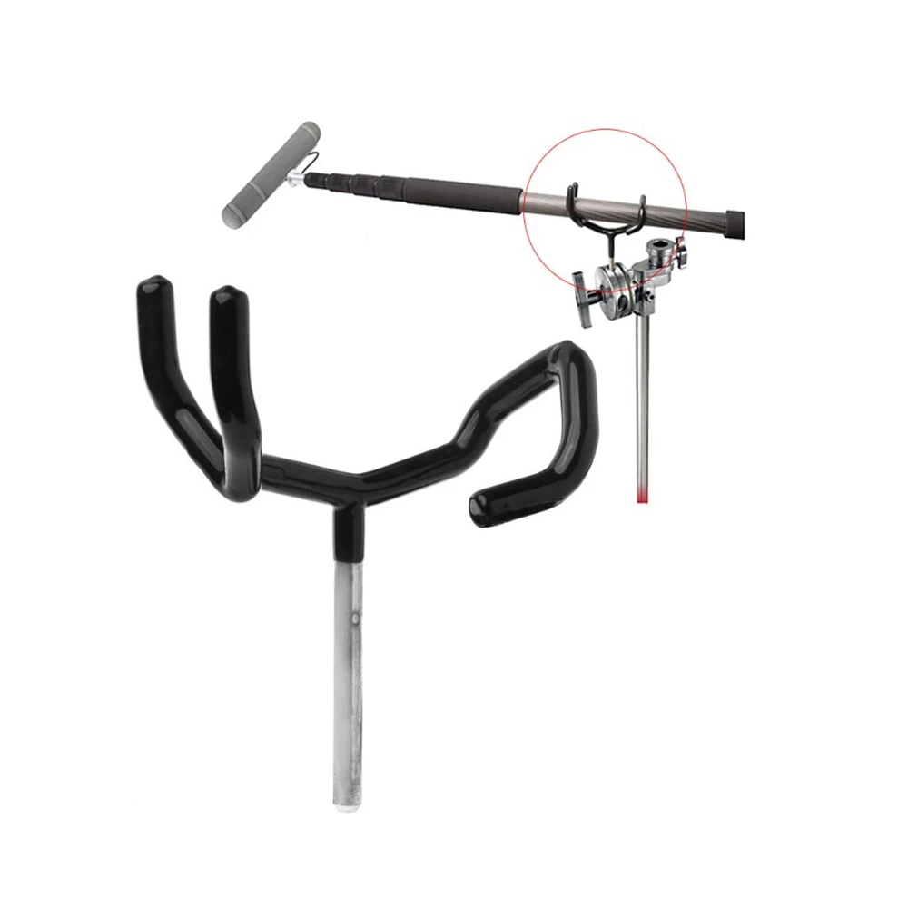 Metal Stainless Steel Mount Audio Boom Pole Support Holder Stand For Microphone C-Stands Standard Size | Электроника