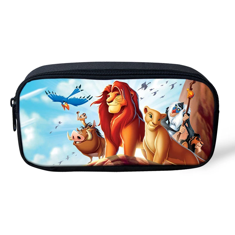 

HaoYun Kids Pencil Case The Lion King Prints Pattern Students Stationery Box School Supplies Pen Bag Cartoon Design Beautician