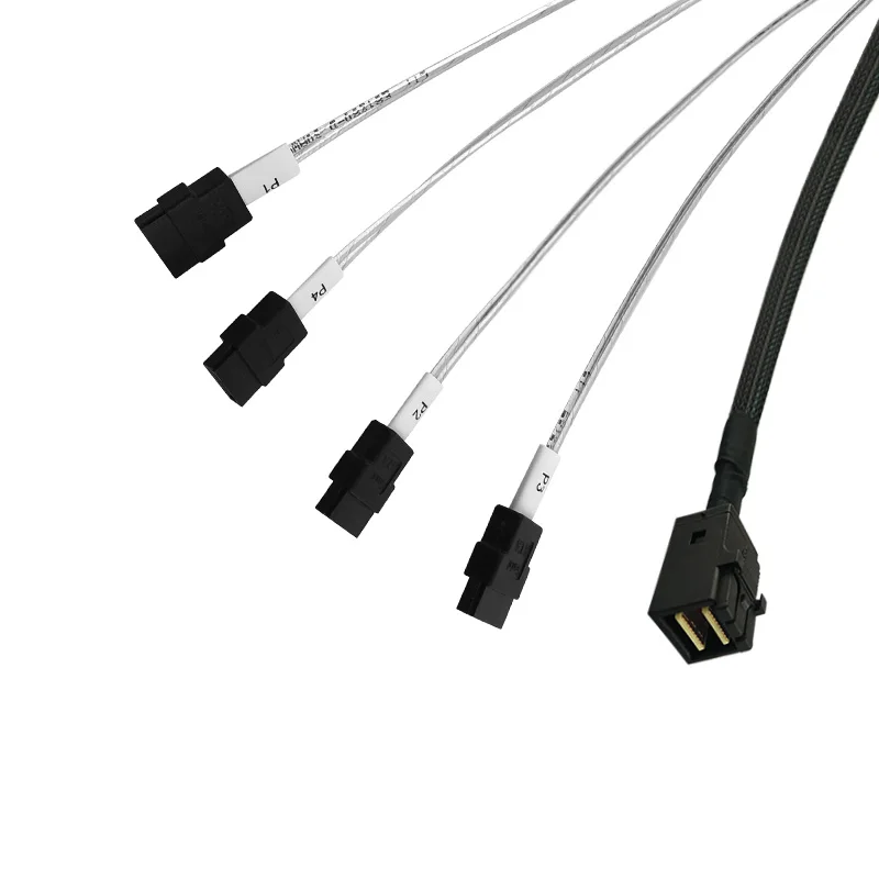 SFF8643 к 4 SATA MINI SAS HD кабель 100 см/65 см для контроллера SAS|Компьютерные кабели и