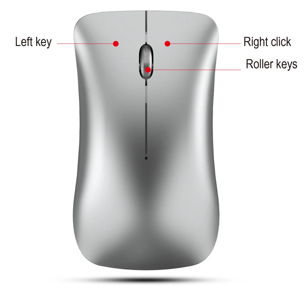 Ergonomic Optical Wireless Bluetooth Mouse USB Mice 1600 DPI Wireless Mouse for PC Computer Laptop Desktop Wireless Mouse