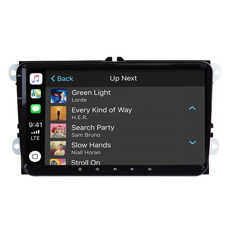 CarExc 2-Din Автомобильный мультимедийный плеер Поддержка беспроводной CarPlay Android 9,0 Авторадио для Фольксваген Поло ПАССАТ Гольф Джетта