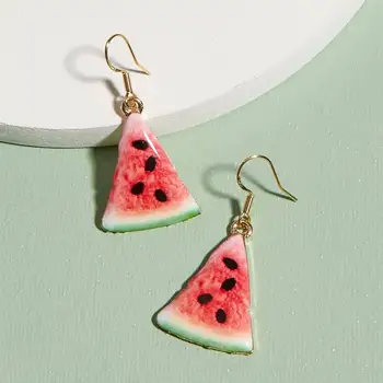 

Jinleansu Watermelon Drop Earrings For Women Girl Dangle Earrings Christmas Gift