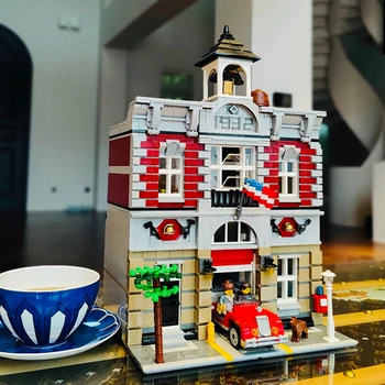 

2200+Pcs city Street View Fire Brigade In Stock Building Blocks Creator Expert bricks toys for kids gifts