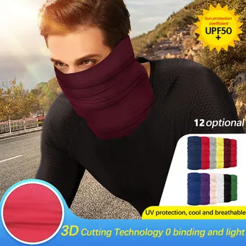 

12PCS Solid Bandana Buffs Neck Gaiter Headband Cycling Fishing Mask Scarf Multifunctional Outdoor Sunscreen Headwear Unisex 2020