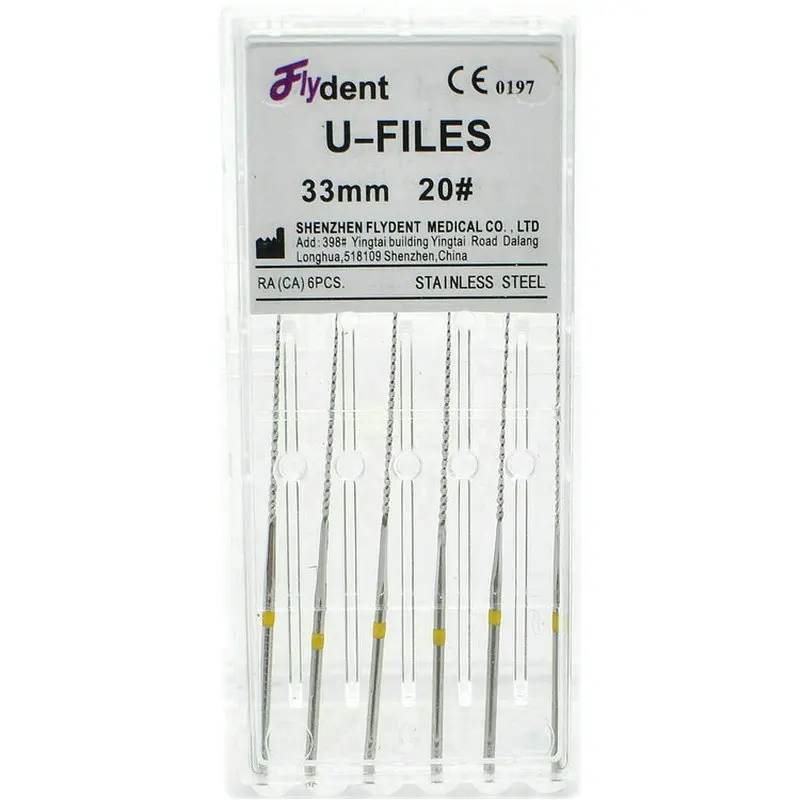 6 шт./кор. стоматологический U файлы Эндодонтический дятел наконечник ltrasonic