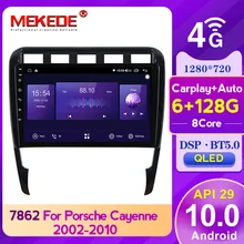 MEKEDE API29 BT5.0 DSP nawigacja GPS samochodowe Multimedia DVD dla Porsche Cayenne 2002-2010 2din QLED tv ekran multimedialny 4GLTE WIFi SWC DVR