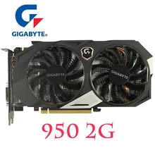 GIGABYTE GTX950 2 Гб видеокарты 128 бит GDDR5 видеокарты для nVIDIA VGA карты Geforce GTX 950 GTX 750 1050 950-2 Гб б/у