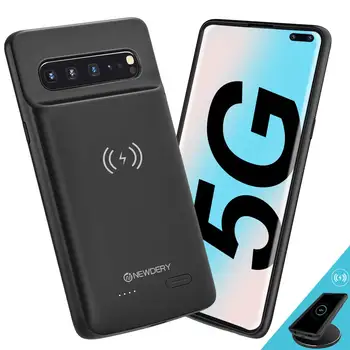 

NEWDERY wireless Battery case for Samsung Galaxy S10 5G Qi Wireless Charging 5000mAh Charger Case for Galaxy S10 5G 6.7 Inch