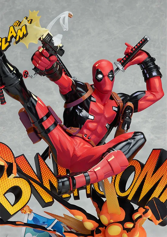 Marvel Film And Television Garage Kit Cartoon Small Base Deadpool Scene Deadpool Breaking Dimensional Wall Garage Kit